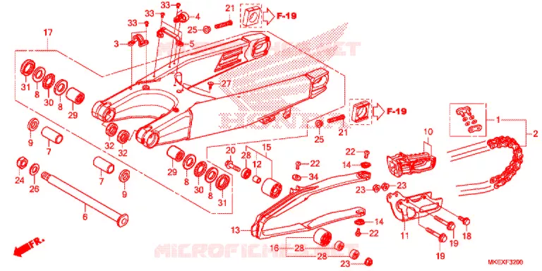 SWING ARM Honda MOTO 450 CRF 2020  CRF450XK
