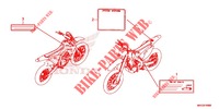 CAUTION LABEL for Honda CRF 450 X 2020