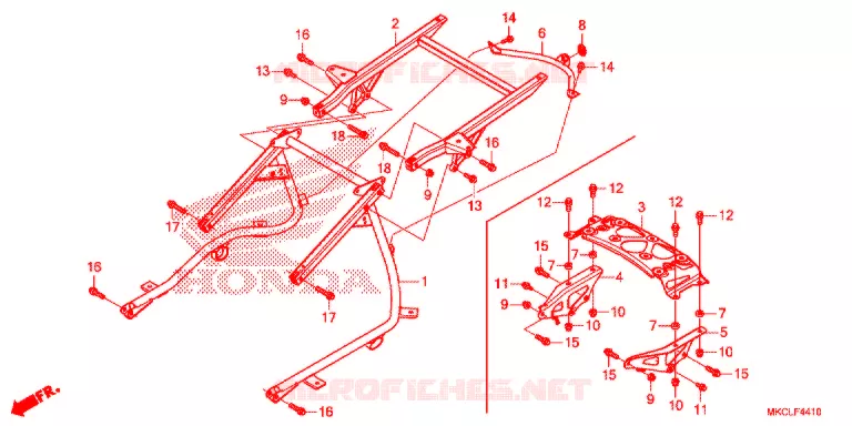 LUGGAGE RACK Honda MOTO 1800 GOLD-WING 2020  GL1800BL