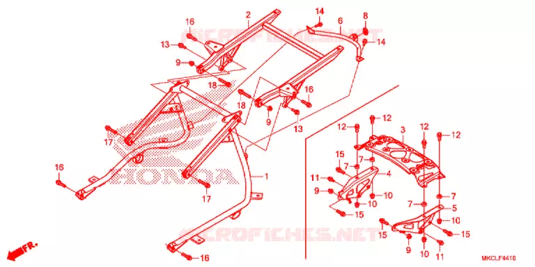 LUGGAGE RACK Honda MOTO 1800 GOLD-WING 2020  GL1800DL