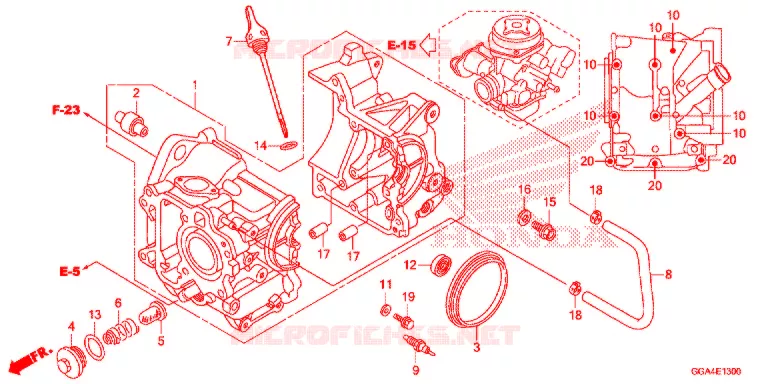 CRANKCASE Honda SCOOTER 50 RUCKUS 2021  NPS50L_A