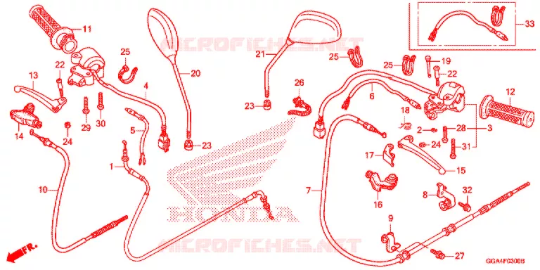 LEVER - SWITCH - CABLE Honda SCOOTER 50 RUCKUS 2021  NPS50L_A