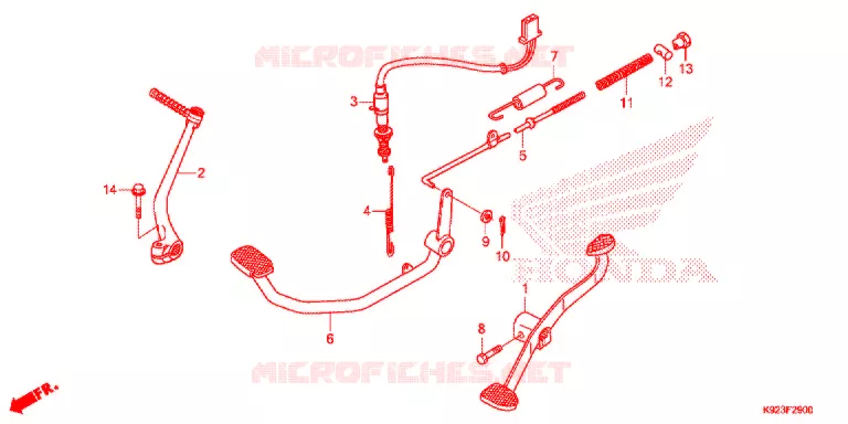 PEDAL Honda MOTO 110 WAVE 2017  AFS110SPH