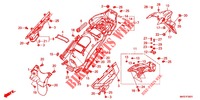 REAR FENDER (CRF1100A4/AL2/AL4/D4/DL2/DL4) for Honda AFRICA TWIN 1100 ADVENTURE SPORT 2020