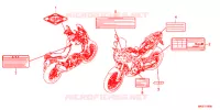 CAUTION LABEL for Honda AFRICA TWIN 1100 DCT ADVENTURE 2020