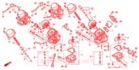 CARBURETOR (PIECES CONSTITUTIVES) for Honda BIG ONE 1000 1995