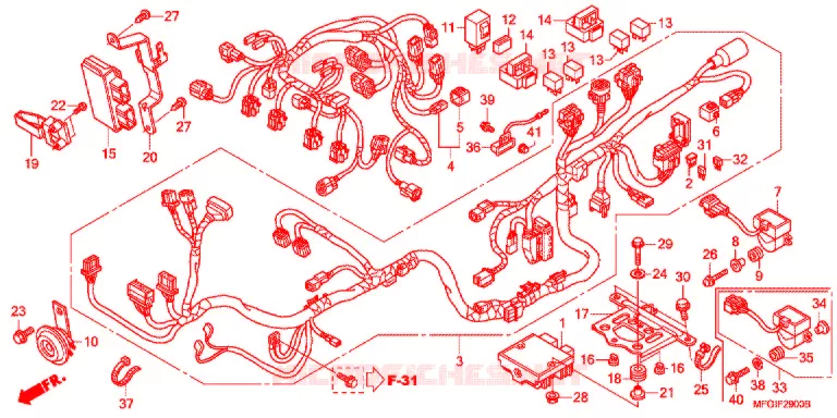 WIRE HARNESS   Honda MOTO 600 HORNET 2011  CB600FAB