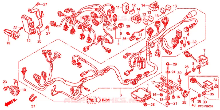 WIRE HARNESS   Honda MOTO 600 HORNET 2011  CB600FAB