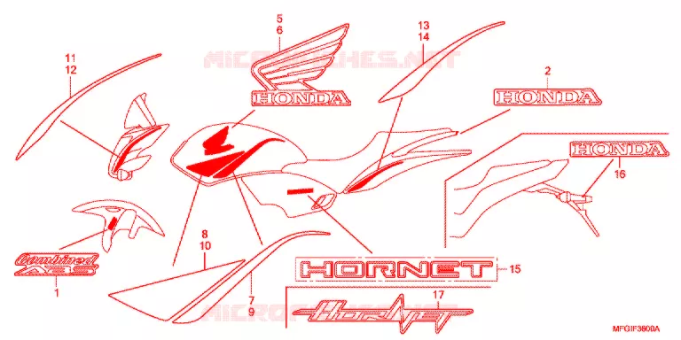 MARK  Honda MOTO 600 HORNET 2011  CB600FAB