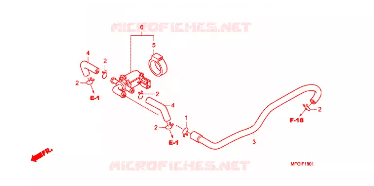 AIR INJECTION CONT. VALVE  Honda MOTO 600 HORNET 2011  CB600FB