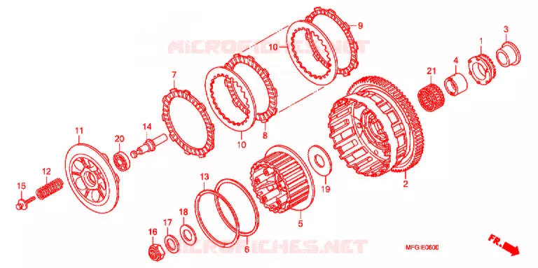 CLUTCH  Honda MOTO 600 HORNET 2011  CB600FB