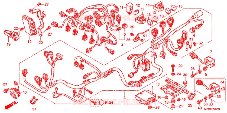 WIRE HARNESS   Honda MOTO 600 HORNET 2011  CB600FB