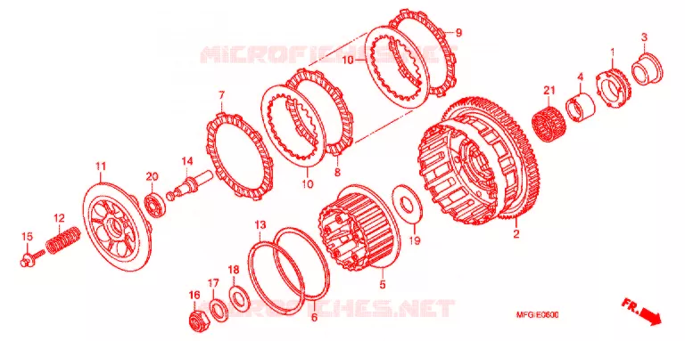 CLUTCH  Honda MOTO 600 HORNET 2011  CB600FB