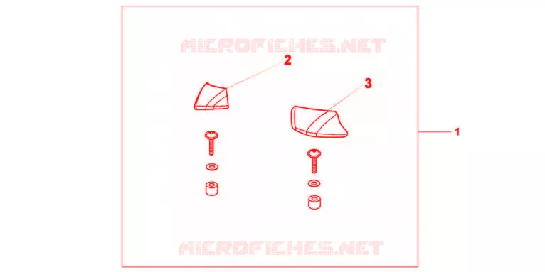 PILLION ARM REST SET  Honda SCOOTER 600 SILVERWING 2008  FJS600A7