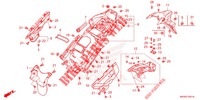 REAR FENDER (CRF1100A2/A4/AL2/D2/D4/DL2/DL4) for Honda AFRICA TWIN 1100 ADVENTURE 2021