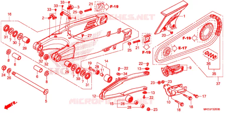 SWINGARM  Honda MOTO 450 CRF 2020  CRF450LL