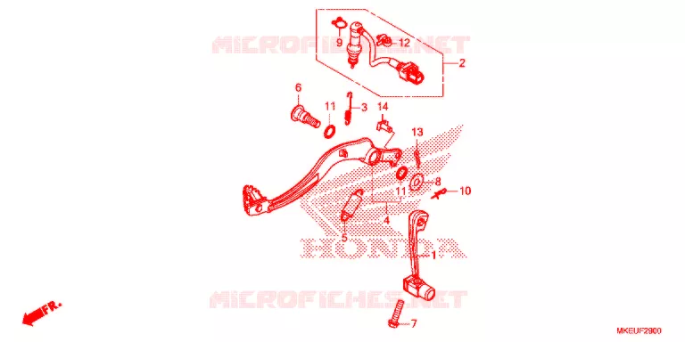 PEDAL  Honda MOTO 450 CRF 2020  CRF450LL