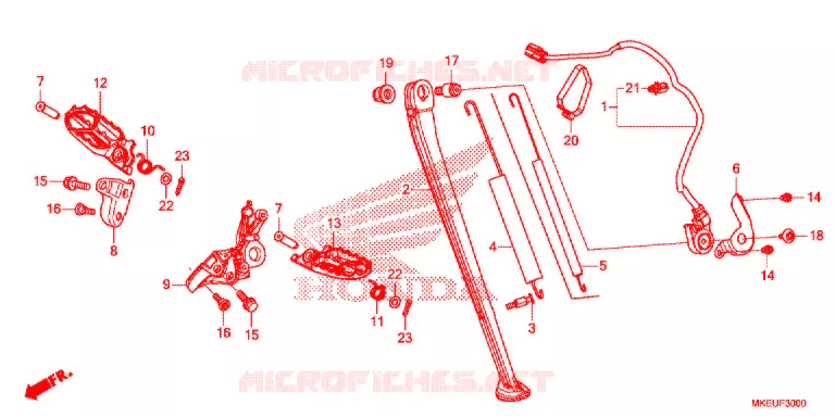 STEP/STAND  Honda MOTO 450 CRF 2020  CRF450LL