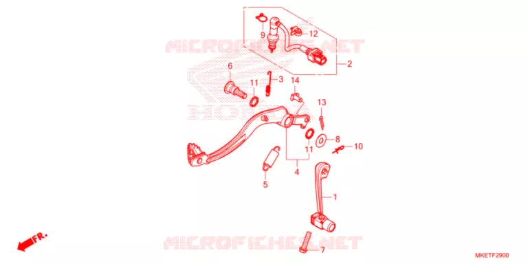 PEDAL  Honda MOTO 450 CRF 2021  CRF450RLM