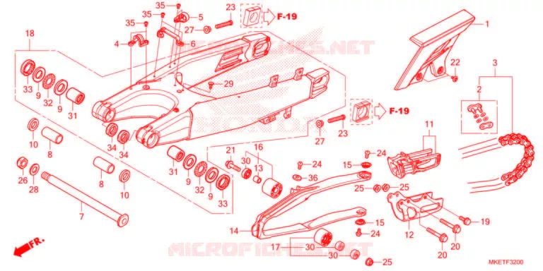 SWINGARM  Honda MOTO 450 CRF 2021  CRF450RLM