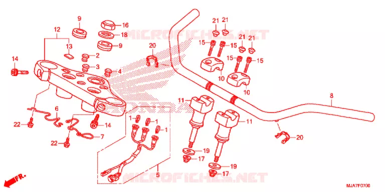 HANDLE PIPE  Honda MOTO 750 SHADOW 2020  VT750CSL