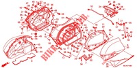 SADDLEBAG (GL1800C/D/E/F/G/H) for Honda GL 1800 GOLD WING ABS NAVI AIRBAG RED 2015