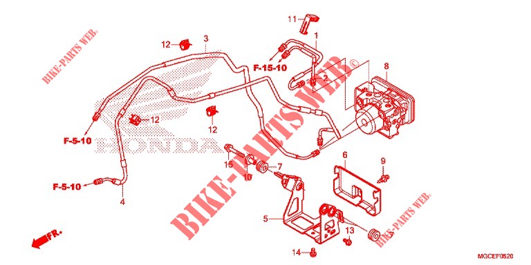 ABS MODULATOR  for Honda CB 1100 EX ABS 2016