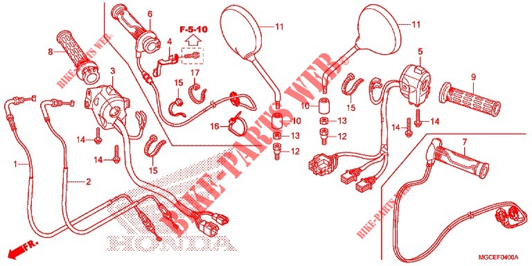 SWITCH/CABLE  for Honda CB 1100 EX ABS 2016
