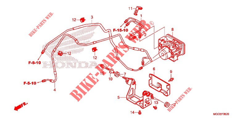 ABS MODULATOR  for Honda CB 1100 EX ABS 2015