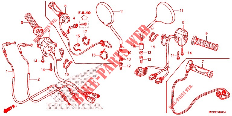 SWITCH/CABLE  for Honda CB 1100 EX ABS 2015