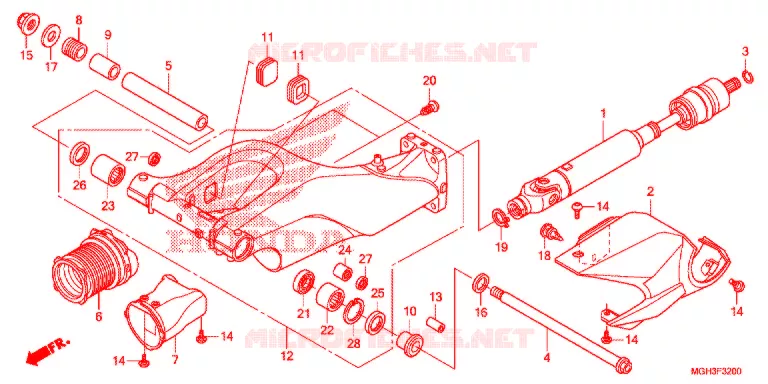 SWINGARM  Honda MOTO 1200 CROSSTOURER 2012  VFR1200XDC