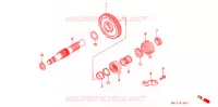 KICK STARTER SPINDLE  for Honda XR 600 R 1993