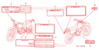 CAUTION LABEL   for Honda XR 600 R 1994
