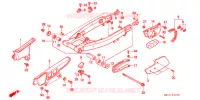 SWINGARM/CHAIN CASE  for Honda XR 600 Hamamatsu factory 1998