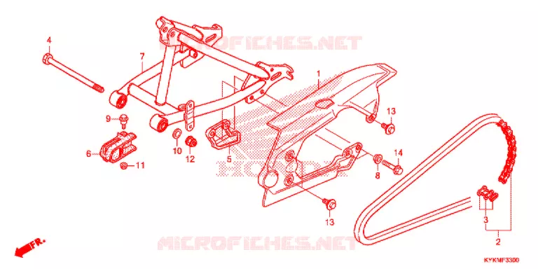 SWINGARM   Honda MOTO 110 CRF 2021  CRF110FM