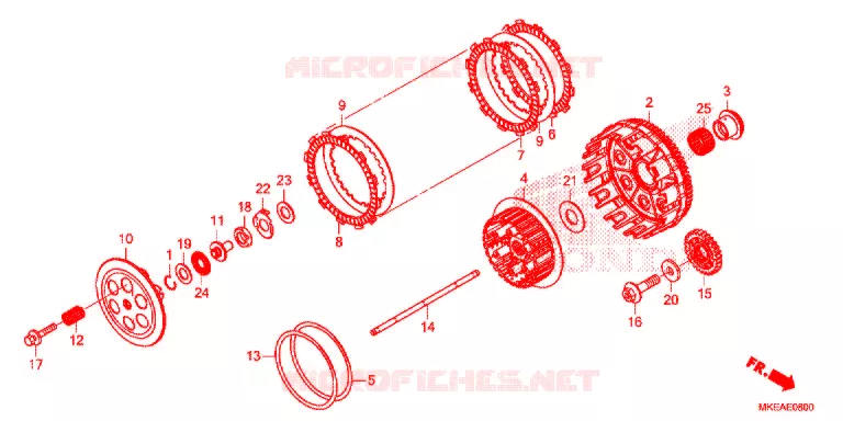 CLUTCH  Honda MOTO 450 CRF 2021  CRF450RLM