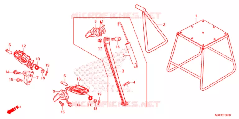 STEP/STAND  Honda MOTO 450 CRF 2021  CRF450RM