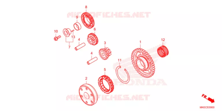STARTING CLUTCH   Honda MOTO 450 CRF 2021  CRF450RWEM