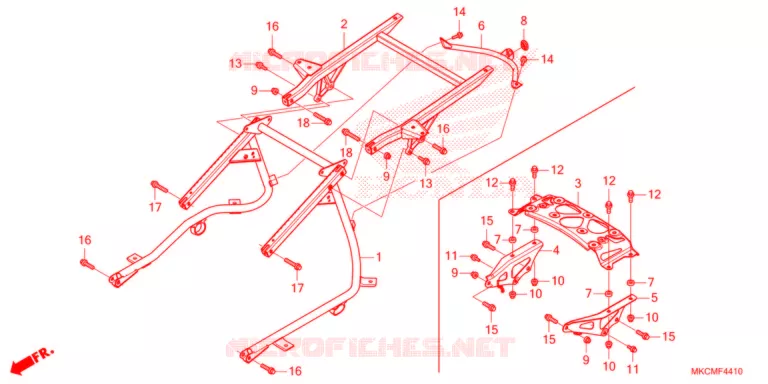 LUGGAGE RACK Honda MOTO 1800 GOLD-WING 2021  GL1800M