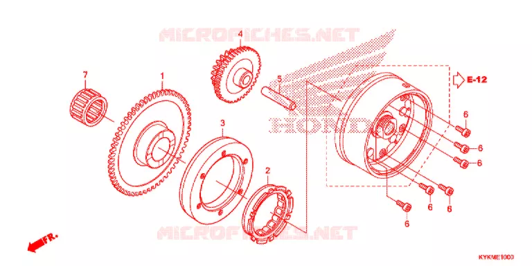 STARTING CLUTCH   Honda MOTO 110 CRF 2021  CRF110FM
