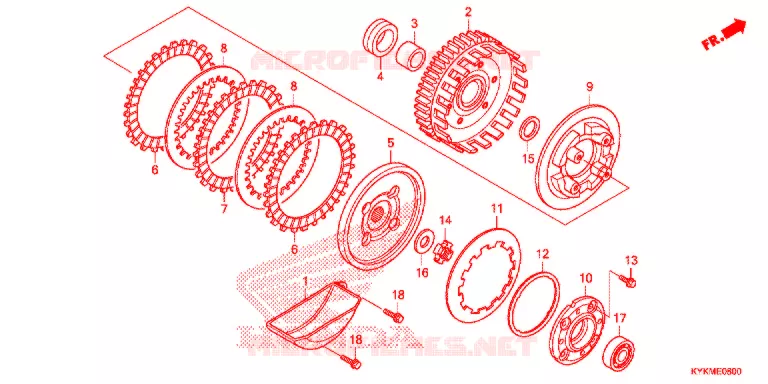 CLUTCH  Honda MOTO 110 CRF 2021  CRF110FM