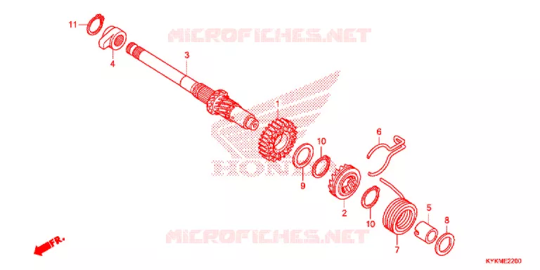 KICK STARTER SPINDLE  Honda MOTO 110 CRF 2021  CRF110FM