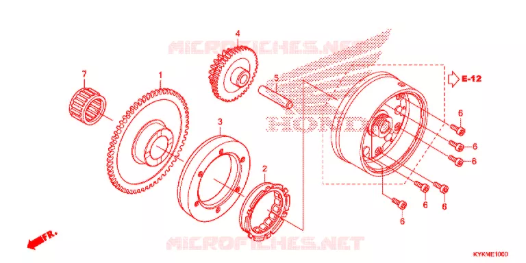 STARTING CLUTCH   Honda MOTO 110 CRF 2021  CRF110FM