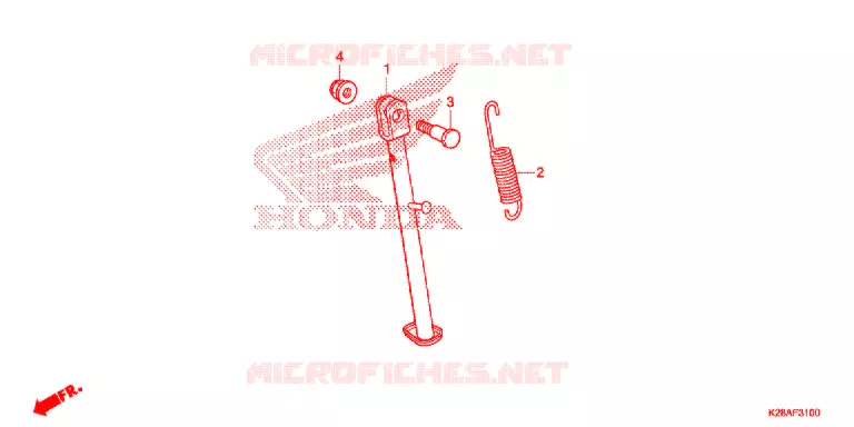 SIDE STAND   Honda MOTO 125 CRF 2021  CRF125FM