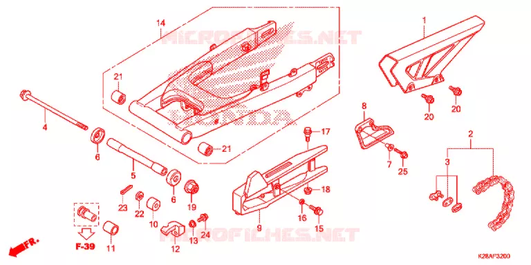 SWINGARM   Honda MOTO 125 CRF 2021  CRF125FM