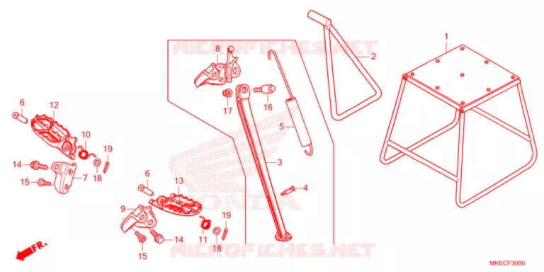 STEP/STAND  Honda MOTO 450 CRF 2021  CRF450RM