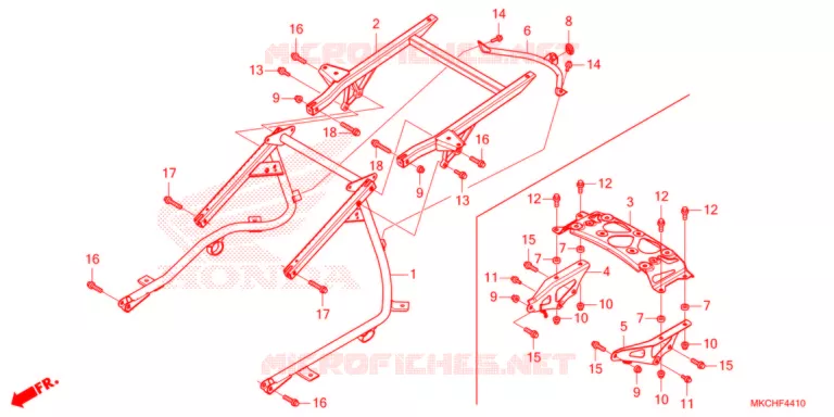 LUGGAGE RACK Honda MOTO 1800 GOLD-WING 2021  GL1800DAM
