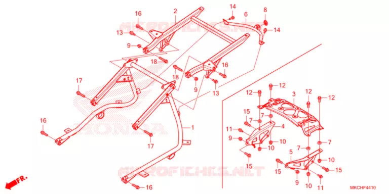 LUGGAGE RACK Honda MOTO 1800 GOLD-WING 2021  GL1800DM