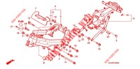 FRAME BODY   for Honda VFR 800 VTEC ABS WHITE 2011