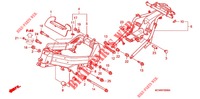FRAME BODY   for Honda VFR 800 VTEC ABS BLANCHE 2010